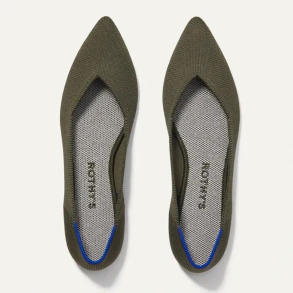 Rothy's Olive Green Flats